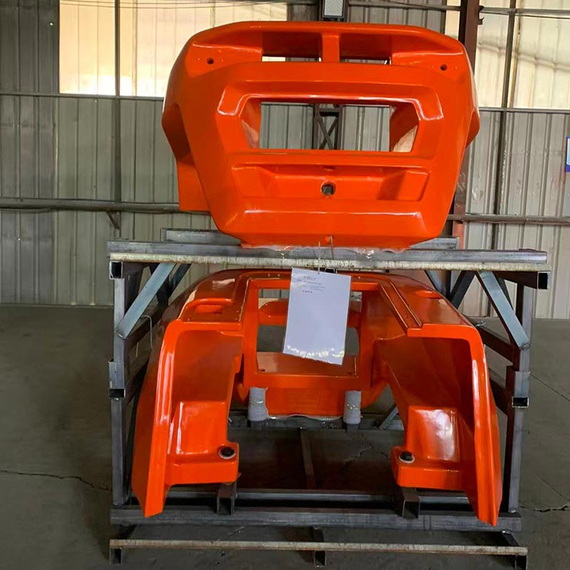 スペインの長期顧客からの新規大量注文: フォークリフトカウンターウェイトとフォークリフトライトカバー。