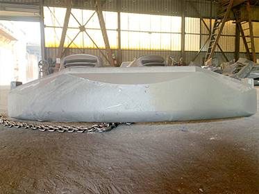 Zunhua Shengjian Fanrong Machinery Co., Ltd.、新規顧客のミニ掘削機用テールカウンターウェイトサンプルの納品を完了